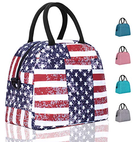 Elvira Insulated Tote Lunch Bag with Removable Adjustable Shoulder Strap for Women Water