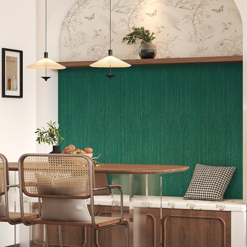 Papier peint autocollant toile de gazon verte aspect tissu