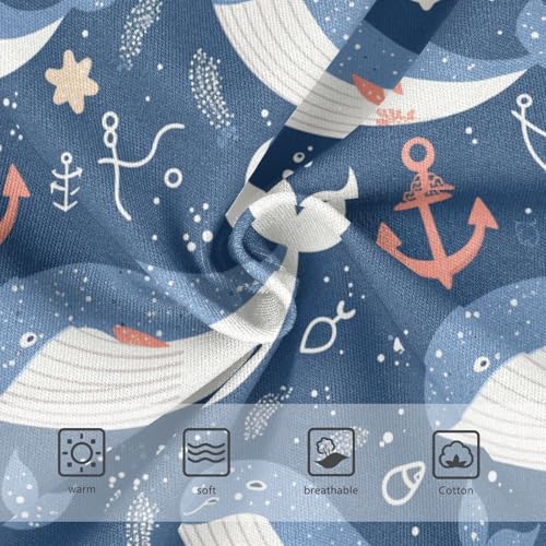 Whales Anchor Girls' Underwear Cotton Girls Briefs Soft Toddler Underwear 2T3