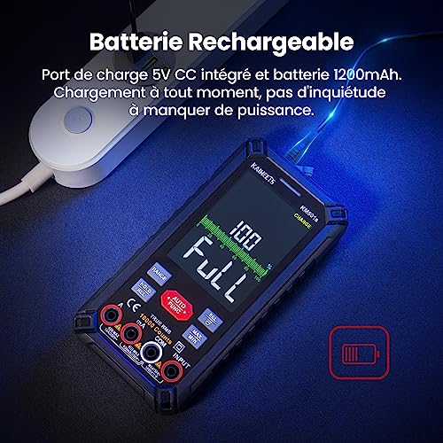 Multimètre numérique KAIWEETS testeur électrique haute précision 10000 comptes - 2