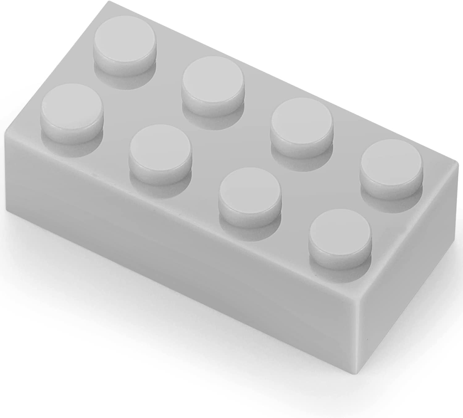 500 Piece Gray 2x4 Bricks Bulk, Classic Grey Building Block Flat, Compatible with Lego Parts and Pieces, MOC Building Bricks DIY Play Set for Kids Age 6+