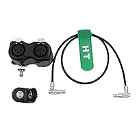 Vista 2 de Caja de audio XLR para RED Komodo-X V-Raptor XL, ARRI Alexa Mini, Z CAM E2 M4 F6 Cámara 2 entrada de nivel de línea, Mini 5 pines a XLR 3 pines