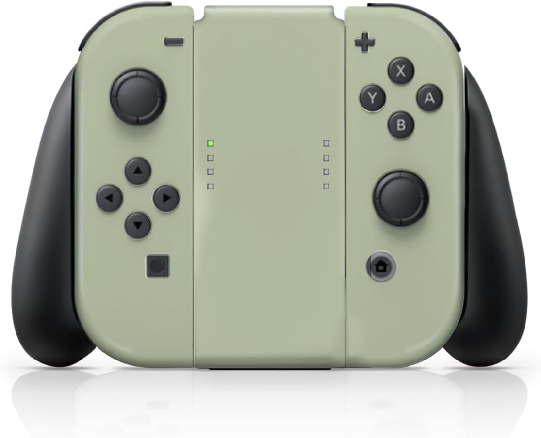 Tacky Design Solid Skin Compatible with Nintendo Switch OLED Skin Wrap Cover, Classic Cover for Switch OLED Stickers, Premium 3M Vinyl (Sage Green, Nintendo Switch OLED)