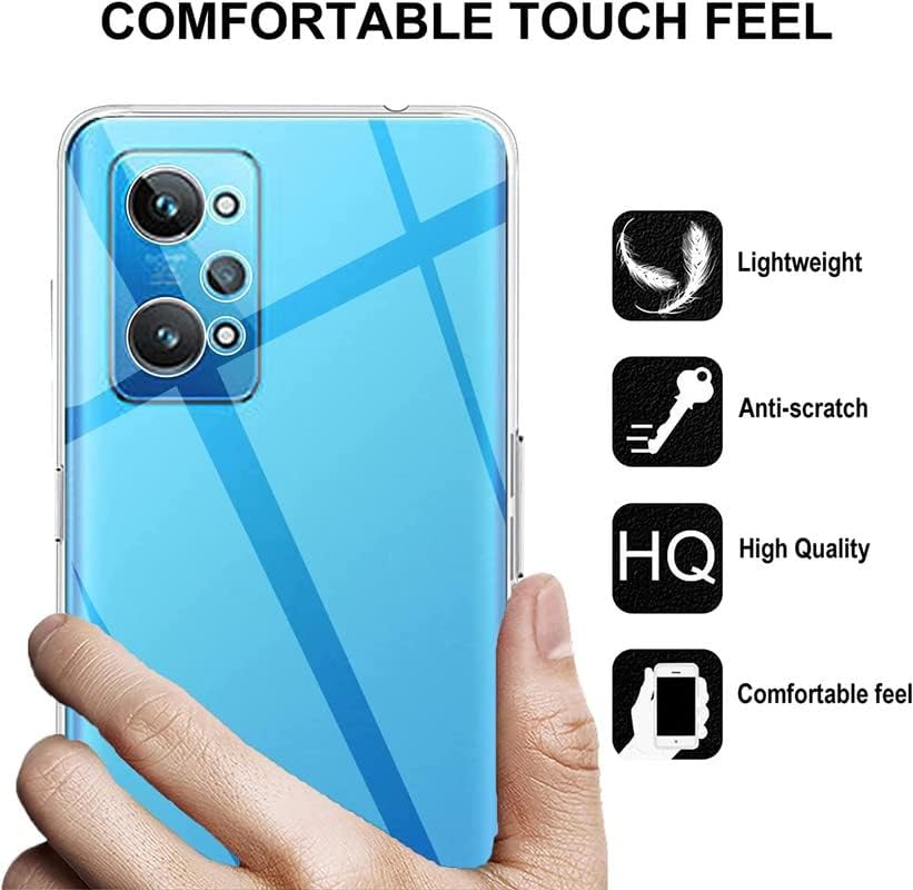 Image of XIVY Crystal Clear Hard Case Cover for Realme GT Neo 2 5G - Ultra Hybrid Transparent Shockproof Back Cover with Anti-Yellow | Camera Protective Case