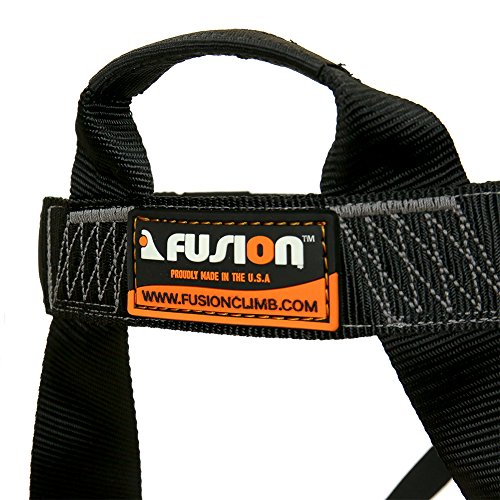 Rock Climbing Harness - Fusion Climb® - (5,000 LBS Rated) Professional Half Body Harness for Mountaineering, Tree Climbing, Ziplining, Rock Climbing, Rappelling- Heavy Duty Half Body Harness - Thumbnail 6