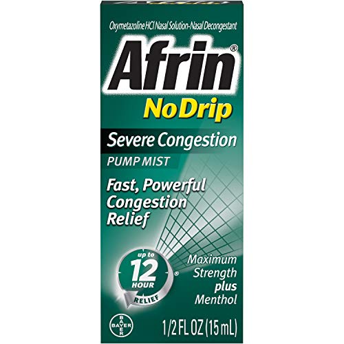 Afrin No Drip Severe Congestion Pump Mist 15 mL (Pack of 3) Afrin No Drip Severe Congestion Pump Mist 15 mL (Pack of 3)