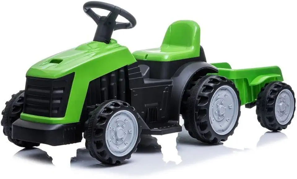 Carro Elétrico Trator 6 Volts Verde, Bang Toys