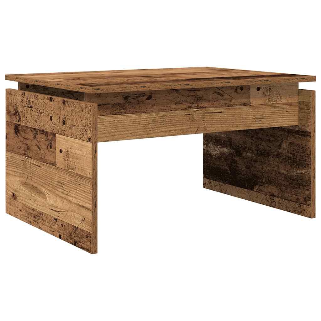 Table basse vieux bois 68cm : optimisez vos petits espaces avec style