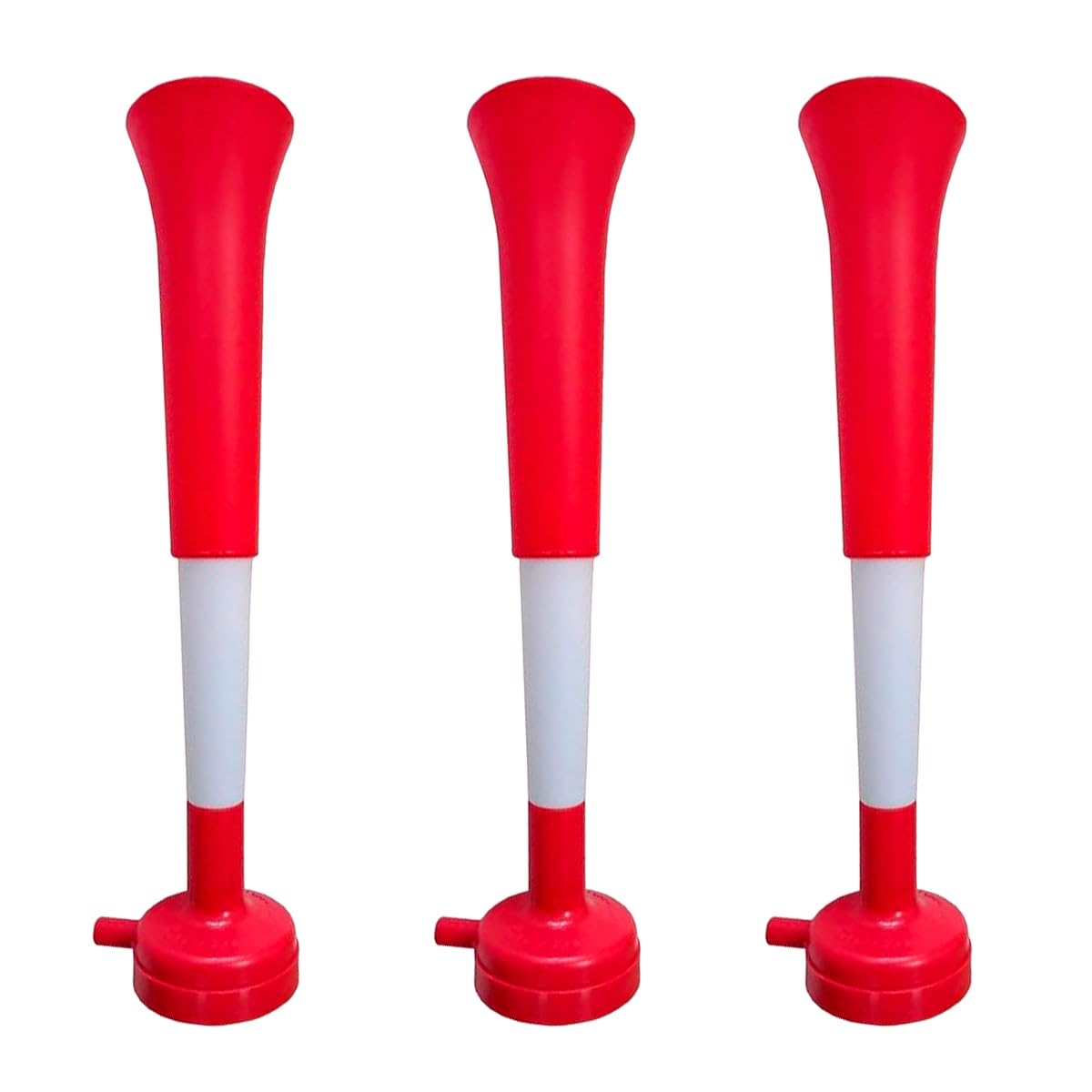 Pack 3 Trompetas Vuvuzelas Extensibles para Animación Deportiva - Bocina Potente 98dB Desmontable - Accesorio de Estadio para Fútbol y Eventos Exteriores - Trompeta Plegable Portátil — view 16