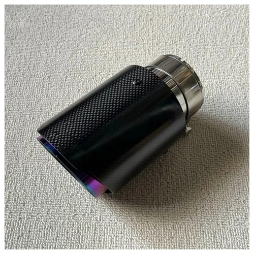 Embout d'échappement voiture carbone anti-corrosion violet brillant universel 57-101mm