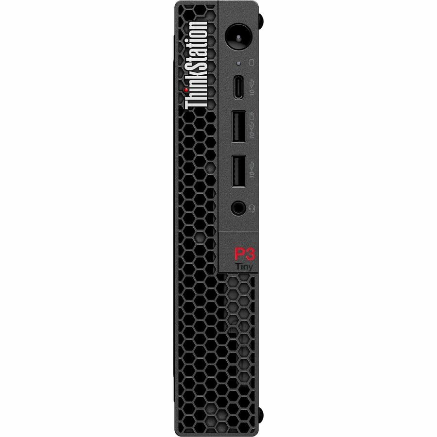 Image of Lenovo ThinkStation P3 30H0006RUS Workstation - 1 Core i7 14th Gen i7-14700 - vPro Technology - 64 GB - 2 TB SSD - Tiny - Black