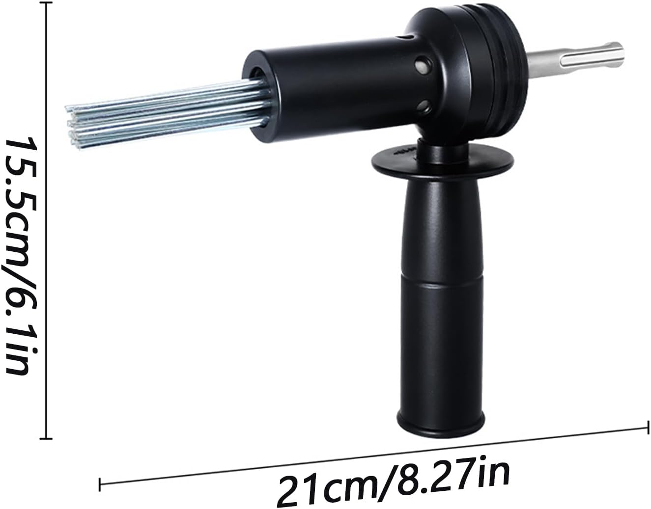 電動ニードルスケーラー | 18ニードル ヘビーデューティ アダプター,シャンク錆取り工具,家庭用タイル準備、穿孔、床工事、表面仕上  ヒルティ(HILTI) ニードルスケーラーアダプター - 工具通販クニモトハモノ (国本刃物) ニードルスケーラー アタッチメント - 頑丈な18本針工具,コンクリート錆取りクリーナー,ドリリング、タイル準備、ホームテクスチャリ