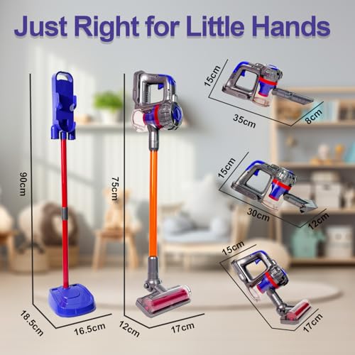 Varano VA9008 3-In-1 Kids Vacuum That Really Works, Toddler Toy Vacuum Cleaning Toys For Kids Aged 3+, Fun Kids Working Play Vacuum Cleaner thumb #4