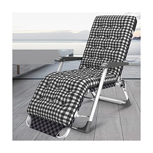 Chaises longues zero gravity pliantes exterieur avec coussin de jardin en acier - 2