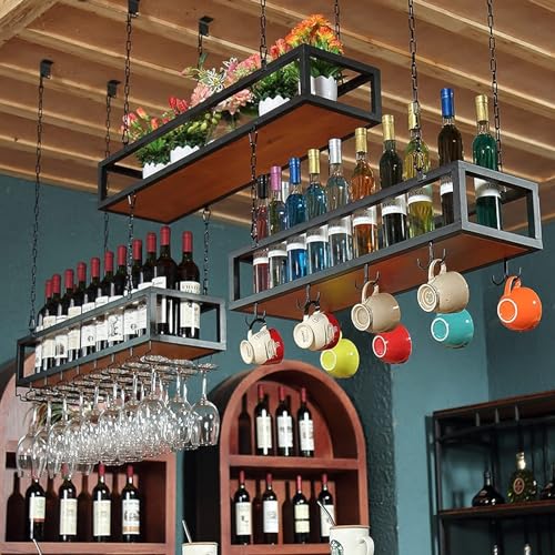 Support de verre à vin suspendu pour libérer l'espace des placards encombrés - 4