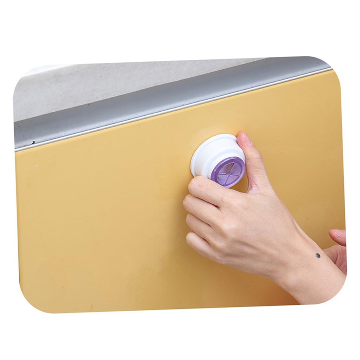 GRIRIW 3pcs Self Adhesive Towel Cloth Hanger Hooks Easy Push in Grip Holders for Kitchen and Bathroom Rose for Dishcloths and Hand Towels