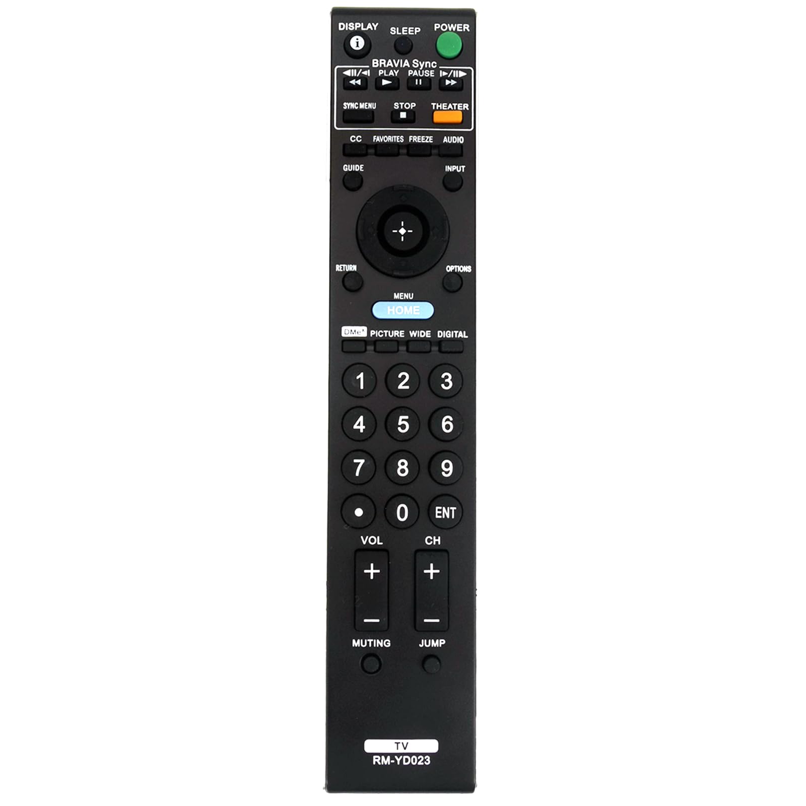 New RM-YD023 Replace Remote fit for Sony Bravia TV KDL-32VL140 KDL-32XBR6 KDL-37XBR6 KDL-40V4100 KDL-40V4150 KDL-40W4100 KDL-40WL140 KDL-42V4100 KDL-