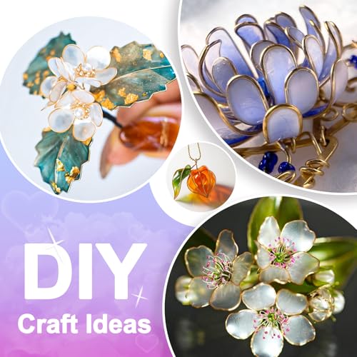 Image of Teexpert UV Dip Resin for Wire Flowers, 2 Pack 100g Each (200g Total), Crystal Clear Thick Formula, Fast Cure UV Resin for DIY Jewelry, Crafts & Floral Design