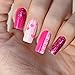 PINK MASK All You Need is Love Nail Stamping Plates - Romantic and Heart Templates