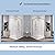 SUNNY SHOWER Corner Shower Enclosure 1/4 in. Clear Glass Semi-Frameless Sliding Shower Doors, 34 in. X 34 in. X 72 in. Bath Door, Chrome Finish Corner Shower Glass Enclosure