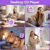 Lettore CD Portable hifi: Kegaudio Lettore CD Bluetooth con Altoparlante Viola - 8