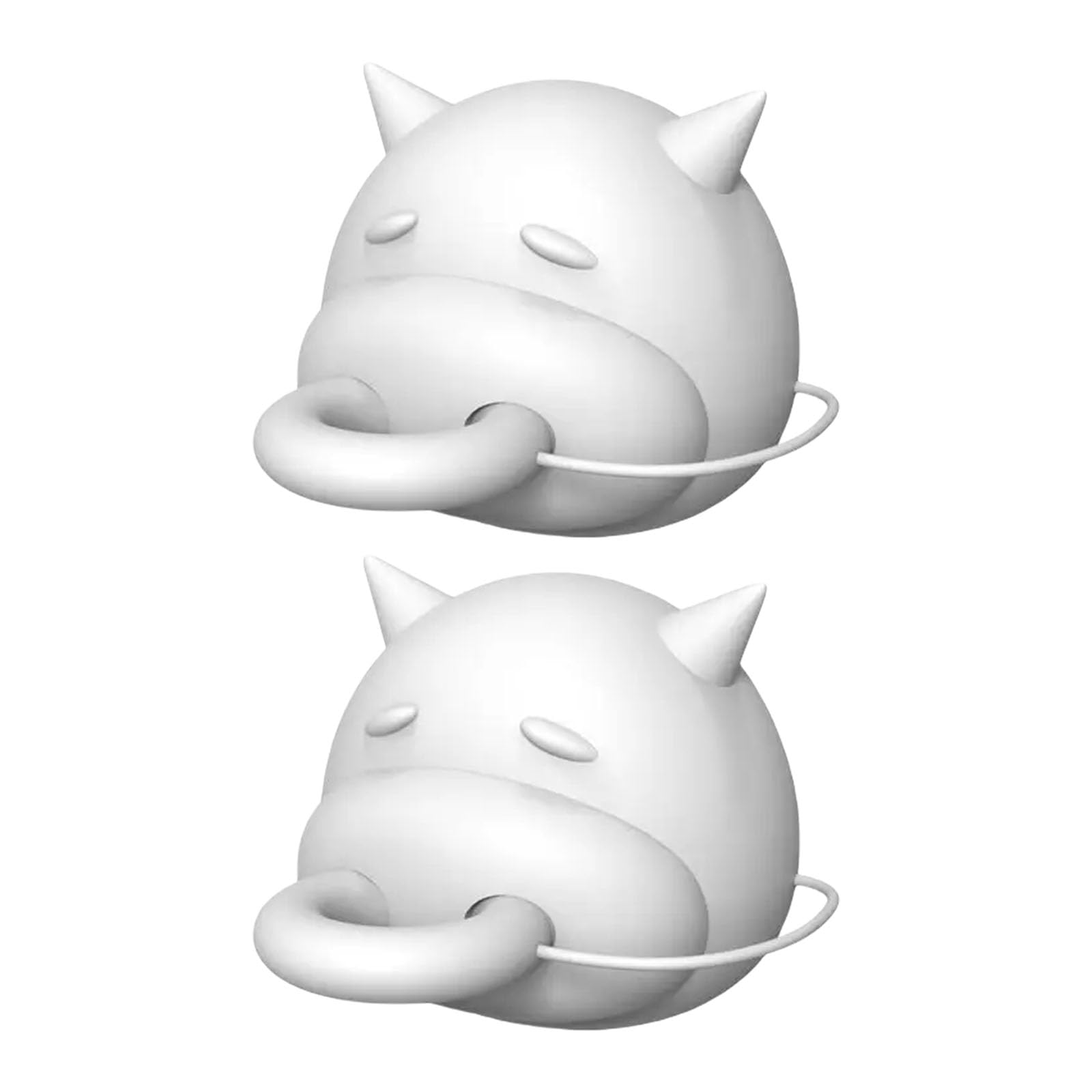 Lerpwige Silicone Cow Head Milk Bottle Pourers Funny Carton Stoppers Lids Leak Proof Beverages Caps Pour Spout Covers Silicone Cow Head Carton Caps