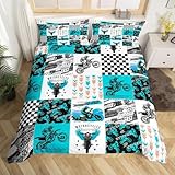 【Étiquette d'entretien】: La parure de lit est lavable en machine et convient au sèche-linge. Il est recommandé de laver à 30 degrés de température de l'eau. Fermez et retournez les housses ou utilisez des sacs à linge pour protéger la fermeture à glissière avant le lavage.