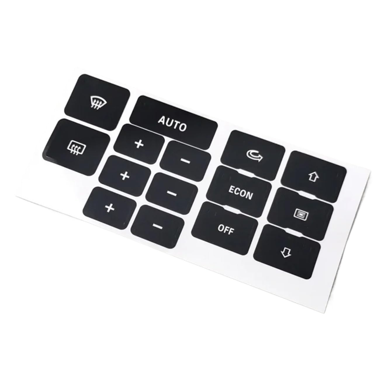 Dash Button Stickers Compatible with A6 for C5 Car Interior Heater AC Climate Control Button Repair Sticker Decals Kit Stickers Auto Accessories