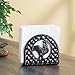 Home Basics Cast Iron Rooster Napkin Holder / Freestanding Tissue Dispenser Organizer for Kitchen Countertop, Durable, Sturdy, Home Décor Black Measures 5.5
