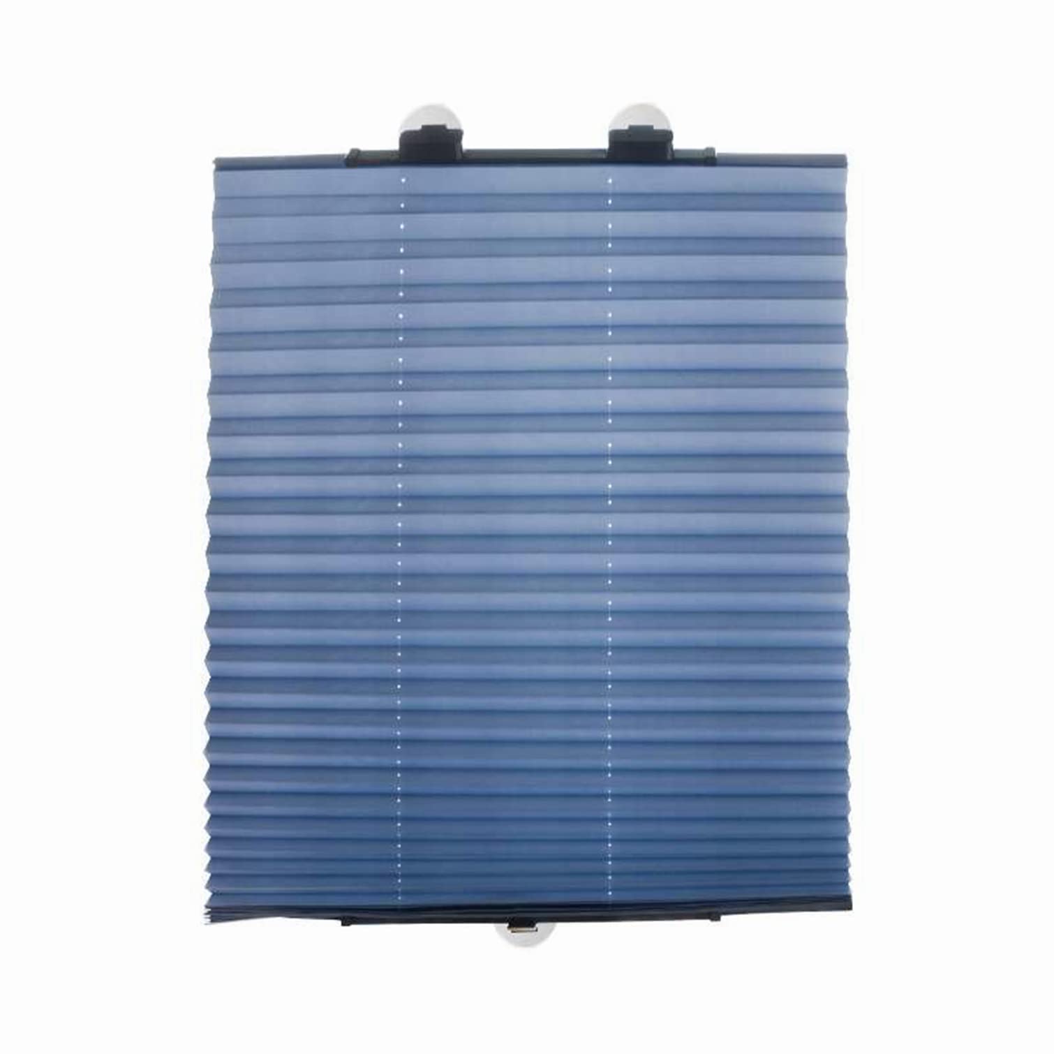 Pleated Blinds with Suction Cups,Blackout Roller Blind Window Shades,Retractable Sunshade Curtain,Privacy Screen,for Car Balcony Office Bathroom,Sun Protection,No Drilling (W80xL185cm(32x73in))