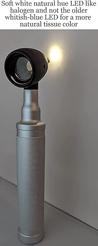 Miniatura 2 de Otoscopio de 5 generación Dr Mom LED Pro, otoscopio de tamaño completo con nuestro mayor diámetro óptico, lente de vidrio, incluye pilas,