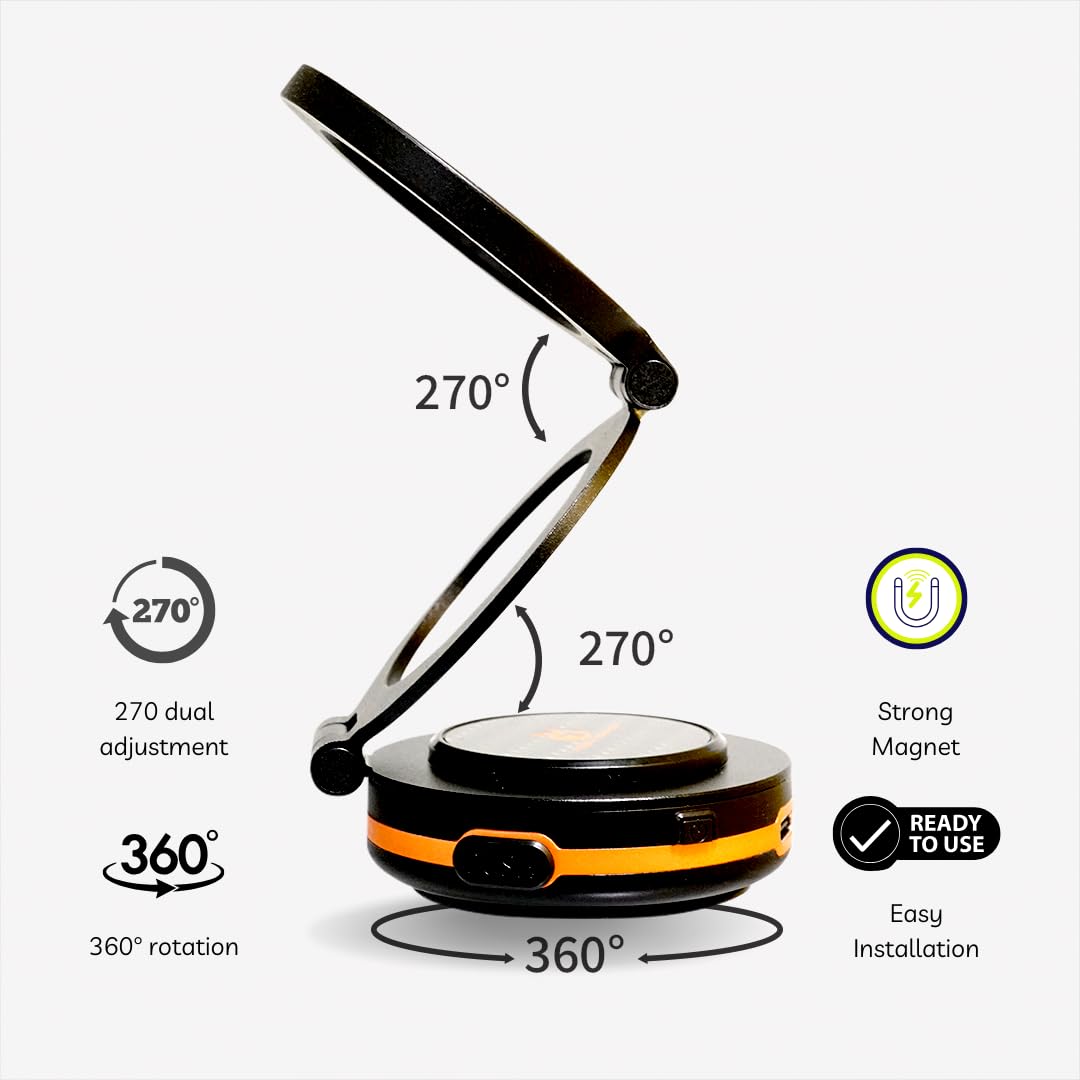 Grip Gear magnetyczny uchwyt samochodowy na telefon 360° regulowany uchwyt na telefon z przyssawką do uchwytów na telefon komórkowy do samochodu/siłowni/uchwyt domowy do iPhone'a i