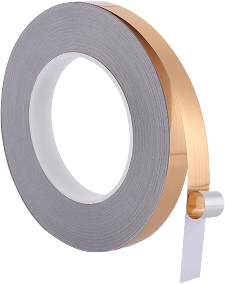 GORGECRAFT 50m x 25mm Gold Molding Trim Peel and Stick Wallpaper Border Tape Self Adhesive Wall Border Sticker Mirror Finish Decorative Trim Ceiling Floor Caulk Trim Strips Tile Edge Moulding Lines