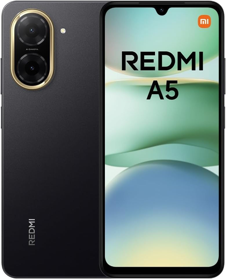 Xiaomi Redmi A5 4GB+128GB ブラック Xiaomi Redmi A5 Smartphone, 4GB+128GB, Super Clear 32MP AI Camera