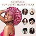 3Pcs Bonnet for Sleeping, Extra Satin Silk Bonnet for Sleeping Women with Tie Band for Curly Hair Jumbo Bonnet Braids