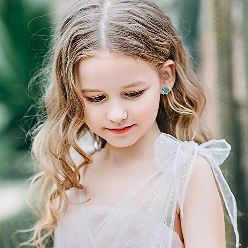50 Pairs Cute Earrings For Girls 10-12- Surgical Steel Earrings For Teen Girls-Plastic Cartoon Hypoallergenic Earrings For Kids- St Patricks Day Earrings Christmas Gift For 8 Year Old Girls Gifts #TOP1