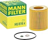 Mann-Filter HU 816 X Metal-Free Oil Filter (Pack of 6)