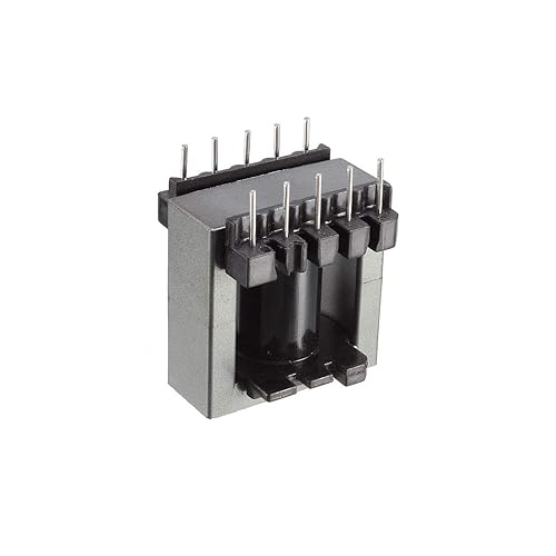uxcell 2 juegos EC28 5 con bobina transformador de 5 pines PC40 núcleo de ferrita vertical 4 mitades de ferrita y 2 bobinas