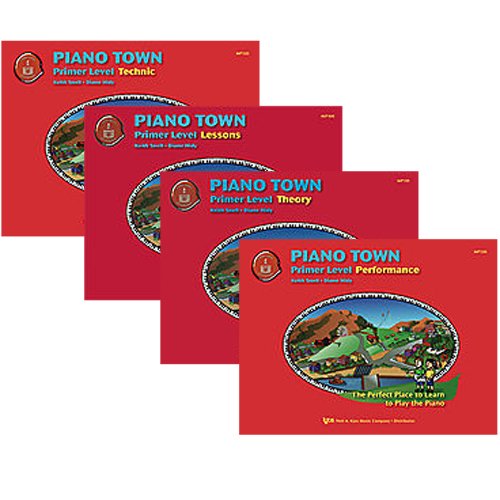 Piano Town Primer Level Piano Learner's Pack - Lesson, Theory, Performance and Technic Primer Level Books      Sheet music