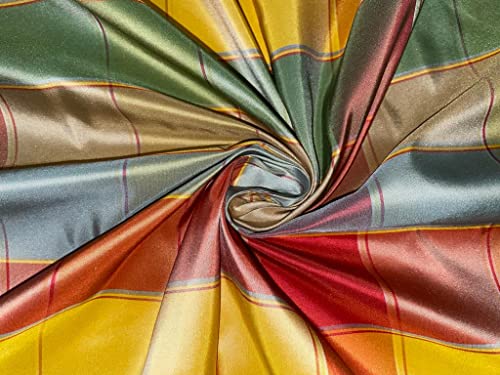 Taffetas 100 % soie multicolore haut de gamme pour haute couture