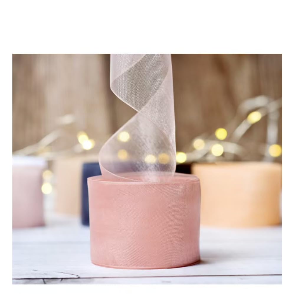 SYJYM Organzaband, handgefertigt, DIY-Geschenkverpackung, Material, Blume, Chiffon