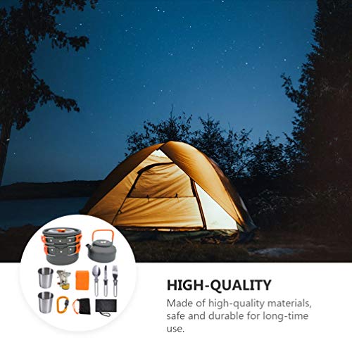 BESPORTBLE, kit de confusão de utensílios de acampamento, leve, conjunto de cozinha portátil, chalei