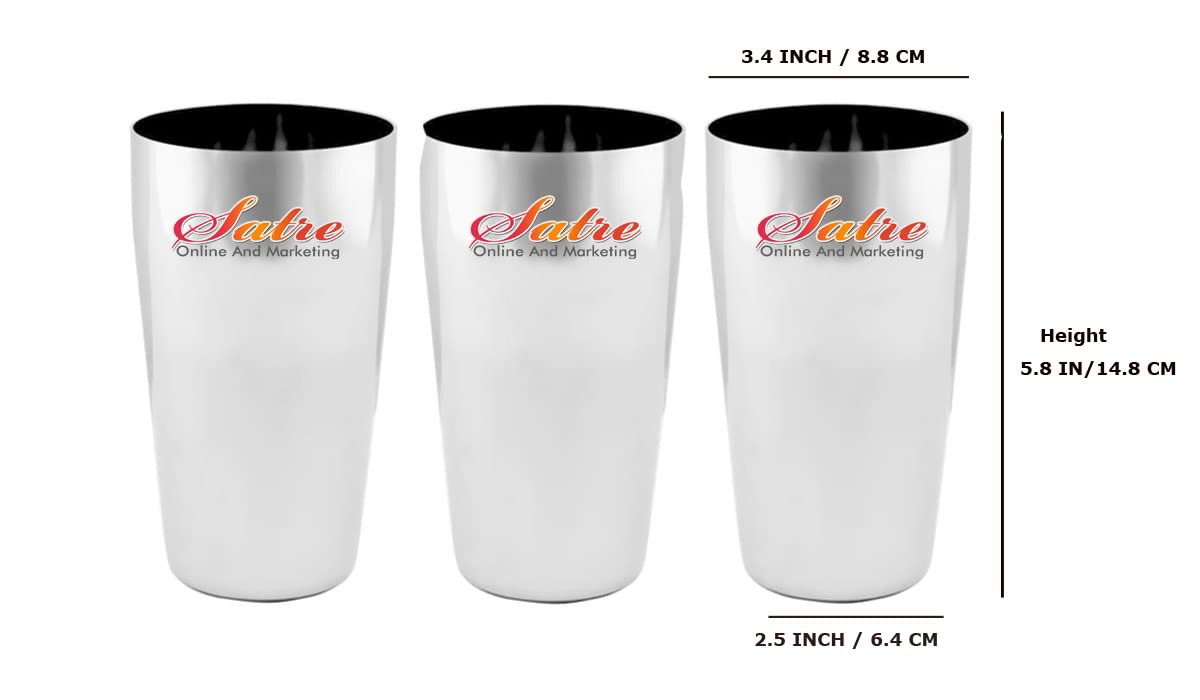 QWORK Edelstahl-Becher 5er Set – Je 600 Ml, Aus 304 Stahl, Bruchsicher & Stapelbar – Für Kaffee, Bier, Outdoor