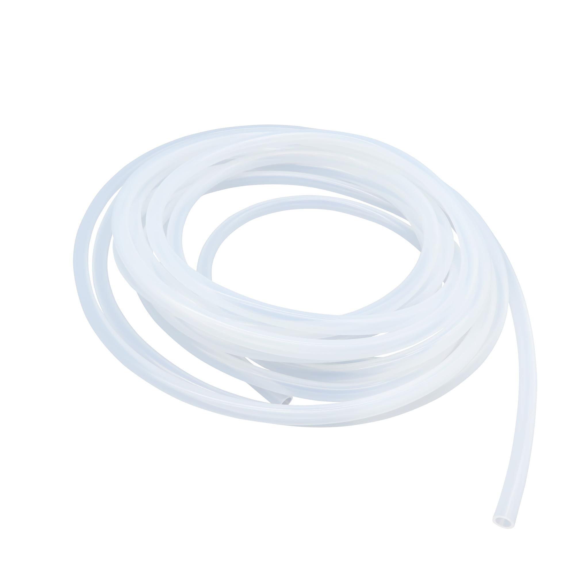LAVMHAB Silicone Tubing Food Grade Hoses 5mm ID x 7mm OD 5m (16.4ft), Flexible Silicone Rubber Tubes Water Air Pipes