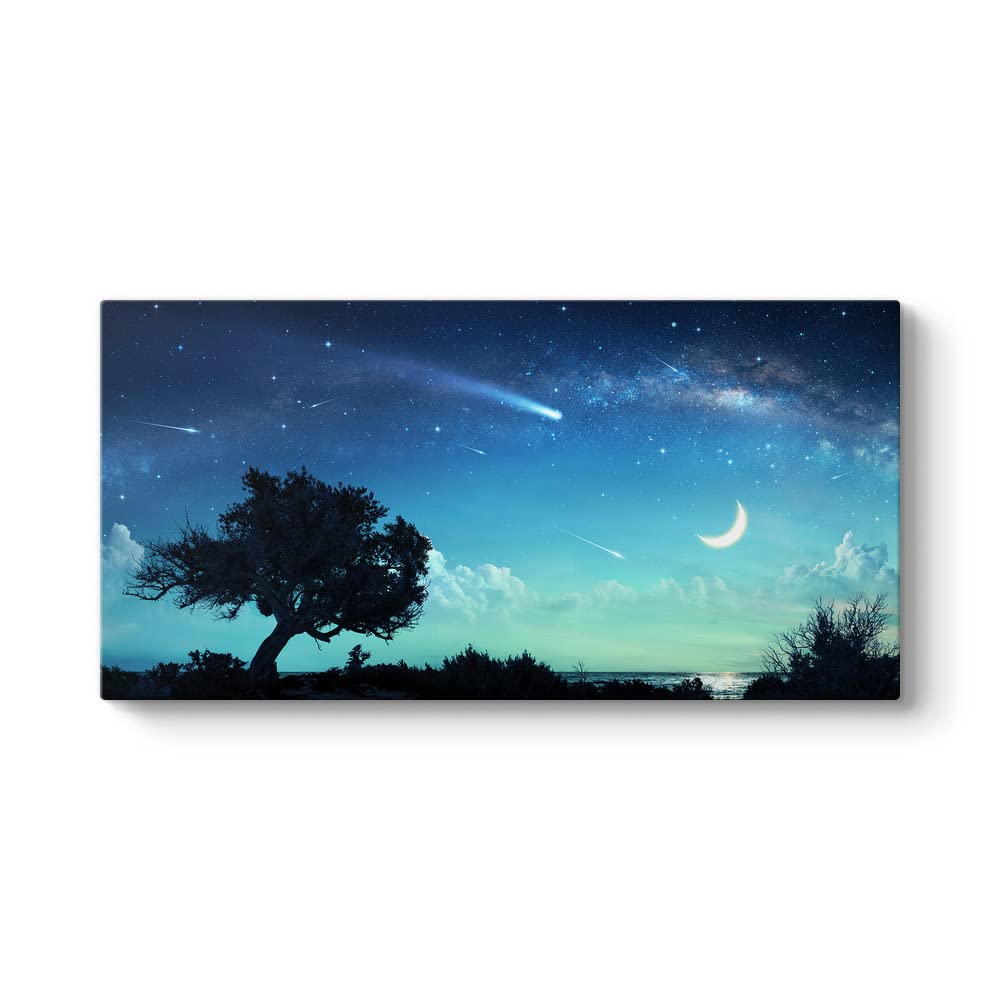 tabloshop Kayan Yıldızlar Kanvas Tablo 100 x 50