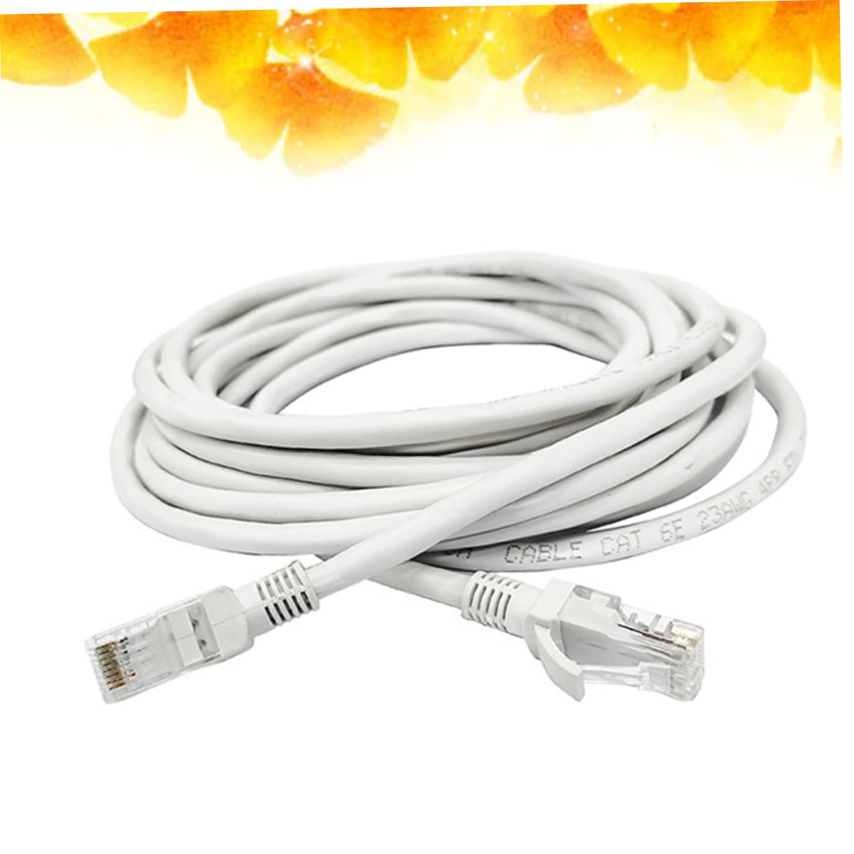 Cavo Ethernet Cat6 da 50 Metri Bianco in Plastico e Rame