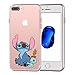 iPhone 7 PLUS CASE,iPhone 8 PLUS CASE, Stitch look up to the sky 3D Printed Soft Clear TPU Bumper Protective Cute Case
