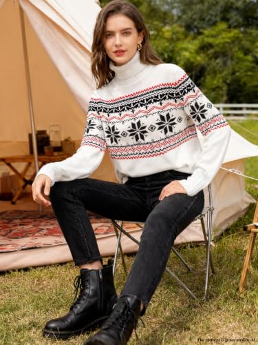 Image of SANGTREE Women's Turtleneck Sweaters Long Sleeve Pullover Tops | Breathable Lightweight Fabric| Fall Winter Fashion Outfits| Perfect for Daily,Office,Vacations,Holiday,Family Gatherings Etc.