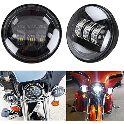 BeltandRoad For Road king passing lights Led fog light - Motorcycle 4.5 inch Auxiliary Light Projector Driving Lamp for Road king Electra Glide Softail H-D Fatboy Electra Glide Screamin' Eagle Cover