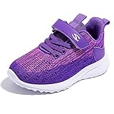  Sneaker Kinder Turnschuhe Mädchen Kinderschuhe Sportschuhe Kinder Laufschuhe Indoor Outdoor Fitness Freizeit Schuhe Girls Running Walking Shoes Lila Violett 35EU InnereLänge=22.7CM（X-Schmal）